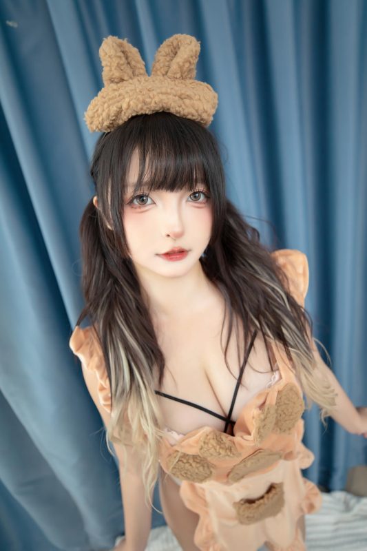 神楽坂真冬 No.213 – 白丝小熊 [75P 2V]-Zos次元社