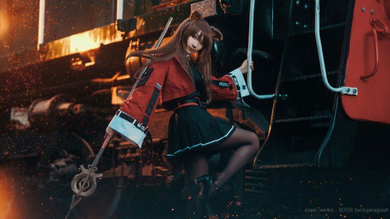 如月灰 No.005-明日方舟 天火 [9P]-Zos次元社