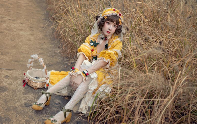 阿包也是兔娘 No.018-lolita黄裙 [12P]-Zos次元社