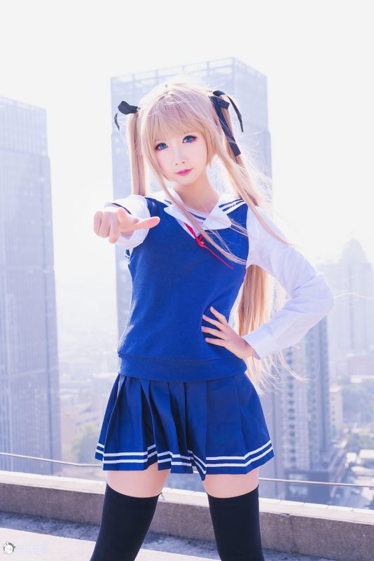 面饼仙儿 No.004-双马尾COS [41P]-Zos次元社