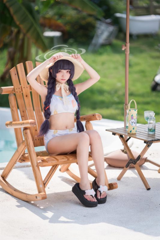 花铃 No.046 – 碧蓝档案 美游泳装 [41P]-Zos次元社