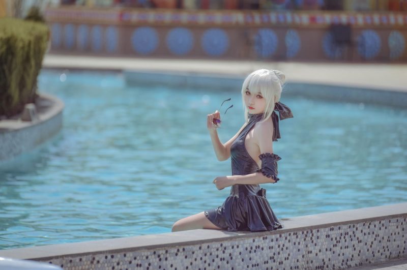 腐团儿 No.002-黑saber泳装_第二弹阿尔托莉雅alter [12P]-Zos次元社