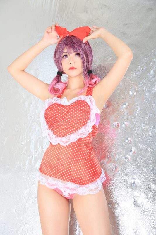 Hana Bunny No.026-Red Heart Apron [10P]-Zos次元社