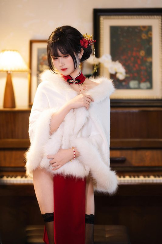 三度_69 No.069 – 红丝绒旗袍 [47P 2V]-Zos次元社