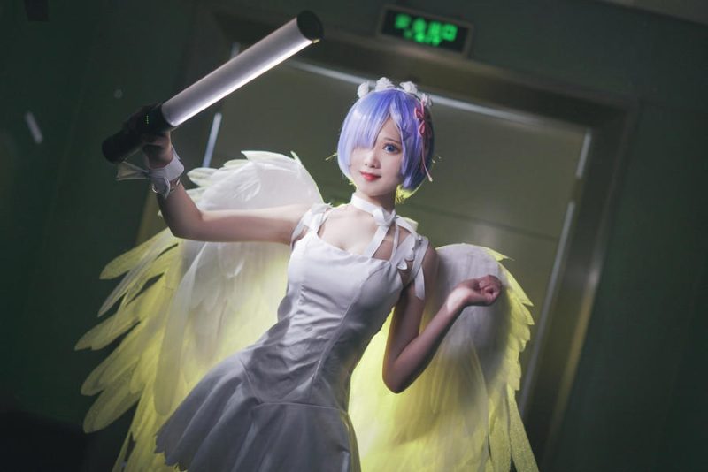 羽天Shine No.054-蕾姆鬼天使 [12P]-Zos次元社