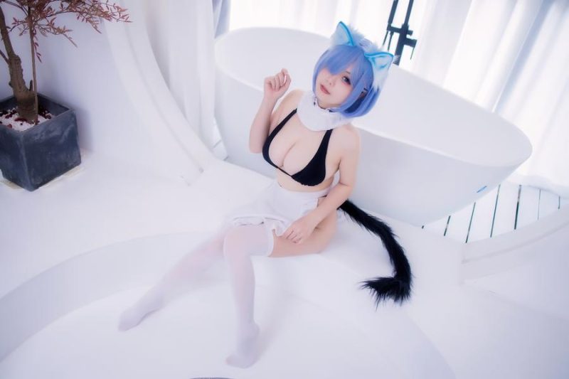 末夜787 No.009-蕾姆女仆泳装 [47P]-Zos次元社