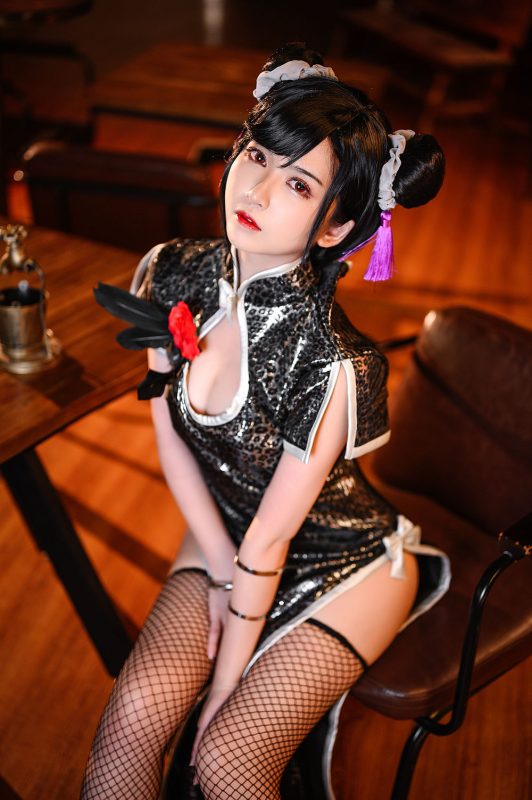 鳗鱼霏儿 No.081-蒂法旗袍 [21P]-Zos次元社