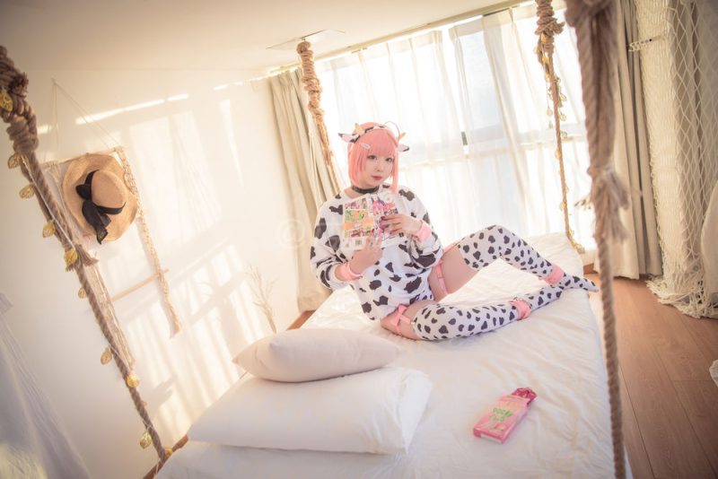 皮皮奶可可爱了啦(超皮皮皮奶) No.012-奶牛包 – 1奶牛套装 [57P]-Zos次元社