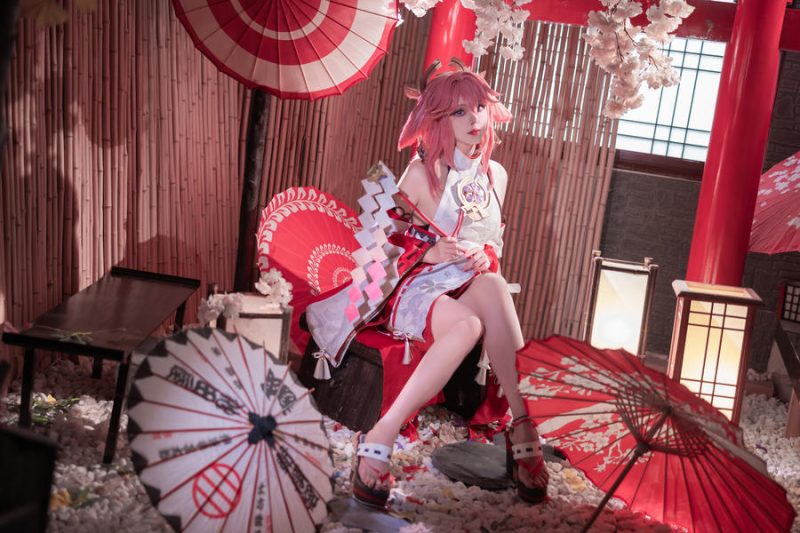 Natsuko_夏夏子 No.034 – 原神 八重神子 [91P]-Zos次元社