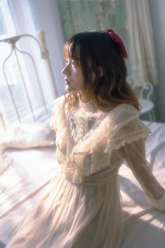 兔子Zzz不吃胡萝卜 No.057-蓝风铃 [27P]-Zos次元社