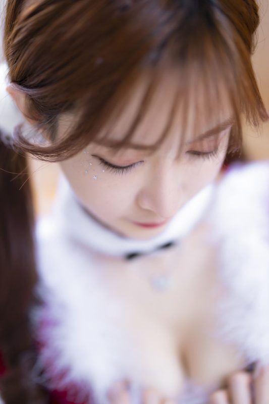 王羽杉Barbieshy No.003-圣诞特辑 – 大度版 [14P 1V]-Zos次元社