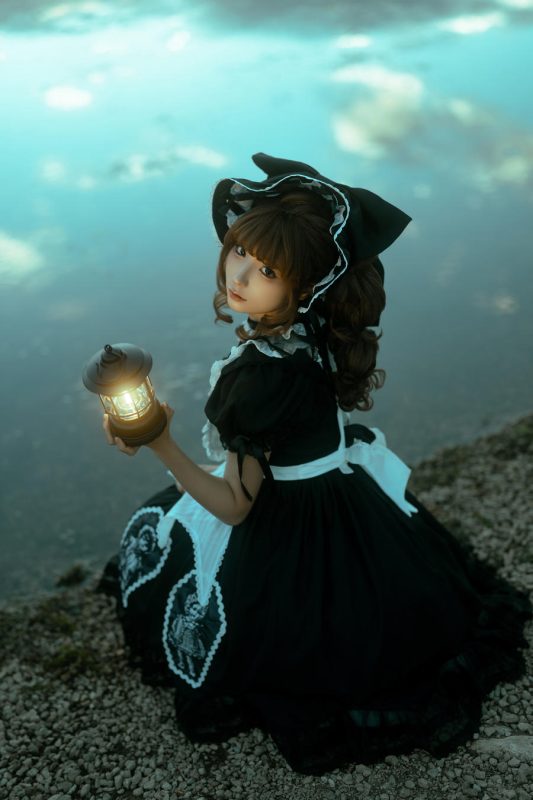 蠢沫沫（momo） No.267 – 洱海黑色 [17P]-Zos次元社