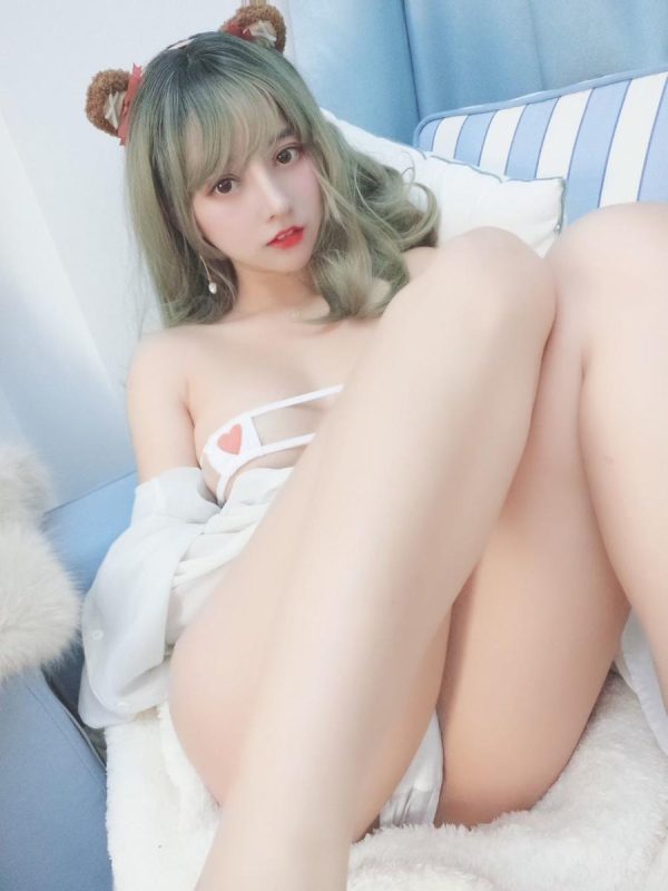 过期米线线喵 No.006-白色耳兽 [18P]-Zos次元社