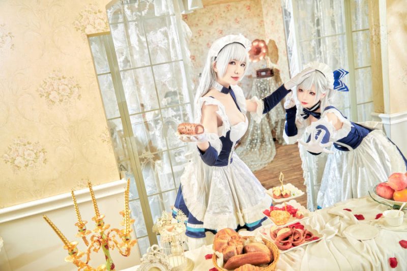 源纱希喵喵喵 No.028 – 大小双人贝尔法斯特 (&犹大Yuta) [28P]-Zos次元社