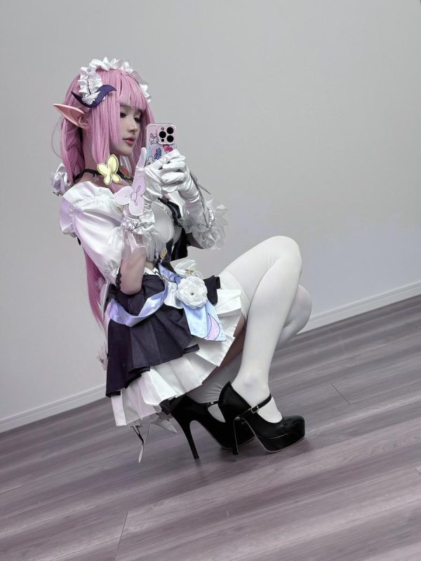 幼愛Youmeko No.019 – 崩坏3 爱莉希雅女仆装 [20P]-Zos次元社