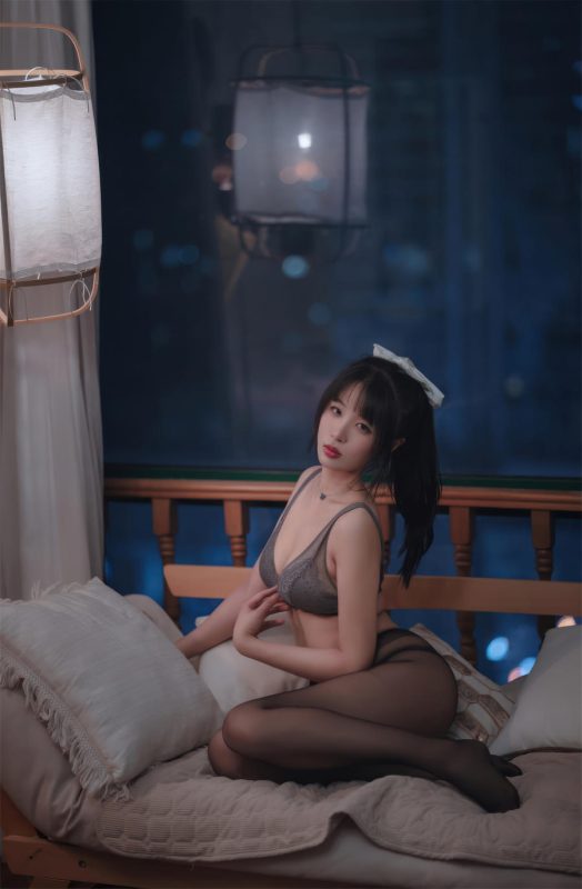 轩萧学姐 No.059 – 2023年04月舰长 灰色蕾丝 [50P]-Zos次元社