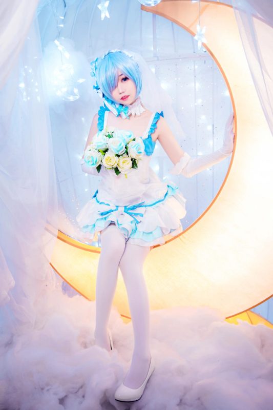 猫君君MaoJun No.026 – 雷姆 花嫁 [38P]-Zos次元社