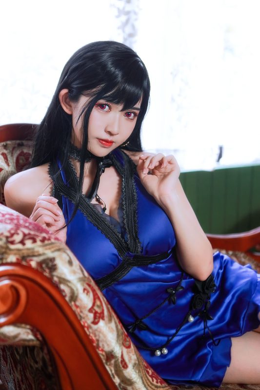 鳗鱼霏儿 No.080-蒂法礼服 [21P]-Zos次元社