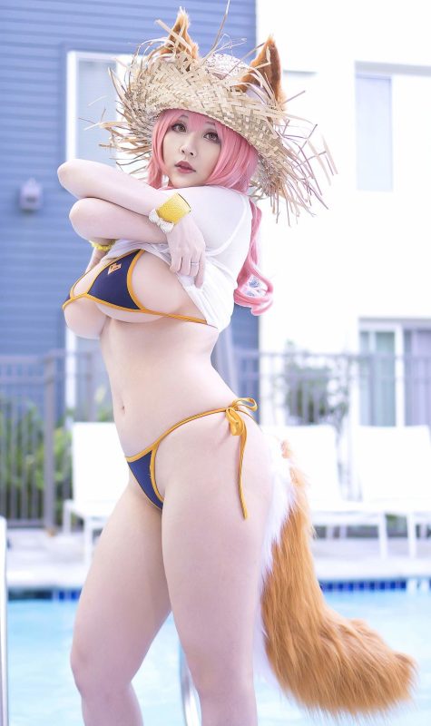 Hana Bunny No.032-Tamamo Bikini (Fate Grand Order) [9P]-Zos次元社