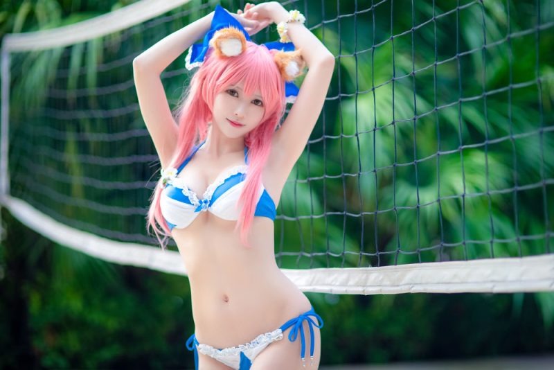 鳗鱼霏儿 No.075-玉藻前 泳装 [17P]-Zos次元社