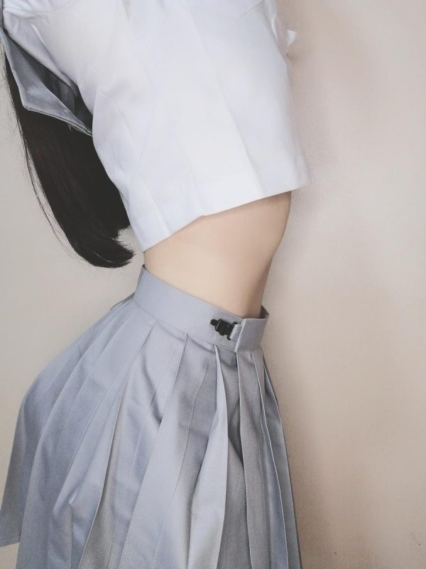 芋圆侑子 No.006-白丝JK [72P 8V]-Zos次元社