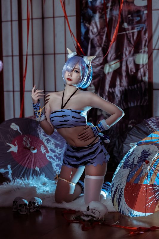 二佐Nisa No.110-蕾姆夏日鬼衣 [12P]-Zos次元社