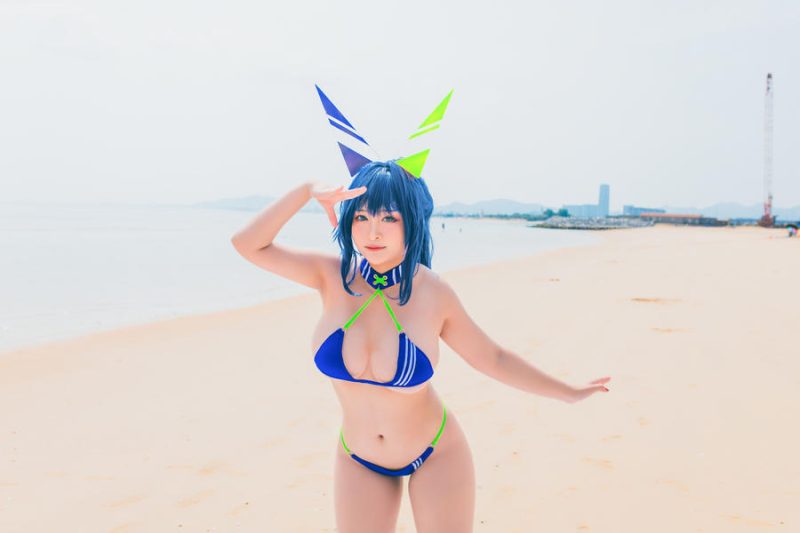 洛璃LoLiSAMA No.062 – 热恋的盛夏 花园泳装 [66P]-Zos次元社