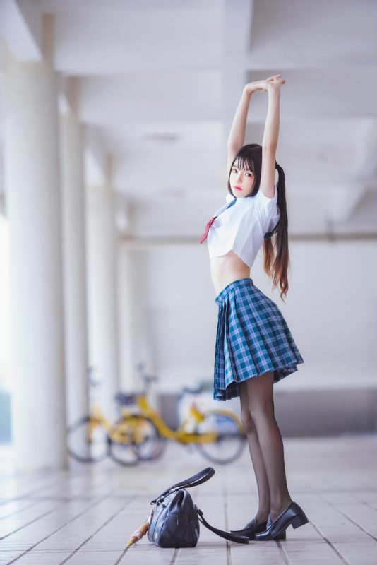 桜桃喵 No.242 – 雨恋 [28P]-Zos次元社