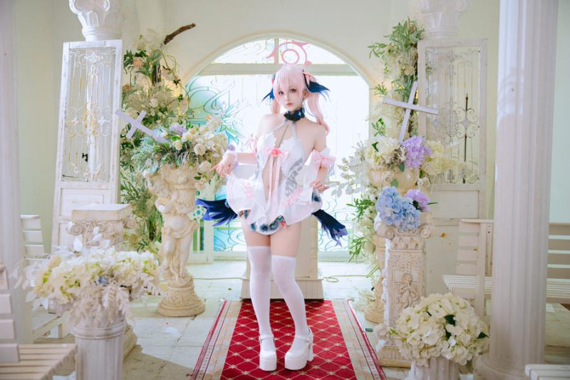 椎名莜(日奈娇) No.217 – 蔚蓝档案 下江小春花嫁 [26P]-Zos次元社