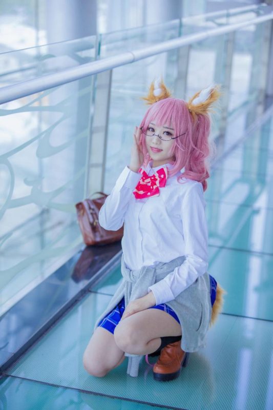 羽天Shine No.008-FATE 玉藻前 兽耳 [10P]-Zos次元社