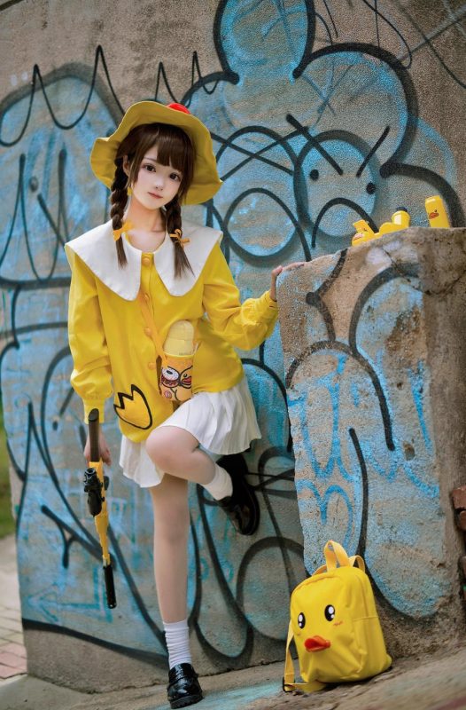 羽天Shine No.047-和平精英 小黄鸭1 [9P]-Zos次元社