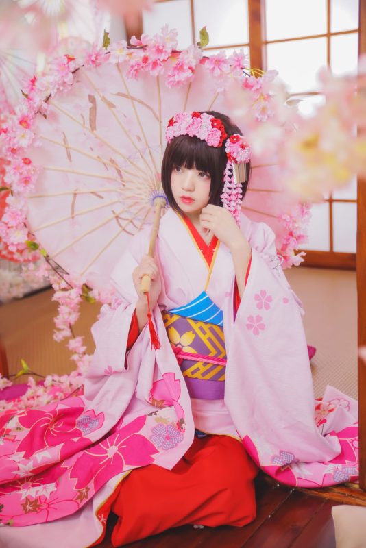 桜桃喵 No.034-加藤惠 和服 [23P]-Zos次元社