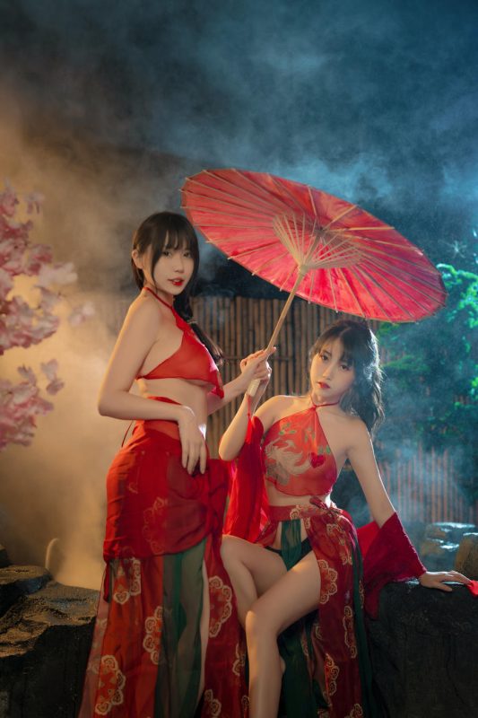 不呆猫 No.067 – 古风双人 (&Tina很妖孽呀) [16P]-Zos次元社