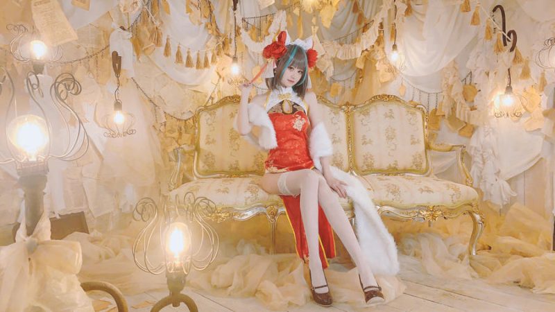 千阳(ちよ) No.010-柴郡旗袍 [9P]-Zos次元社