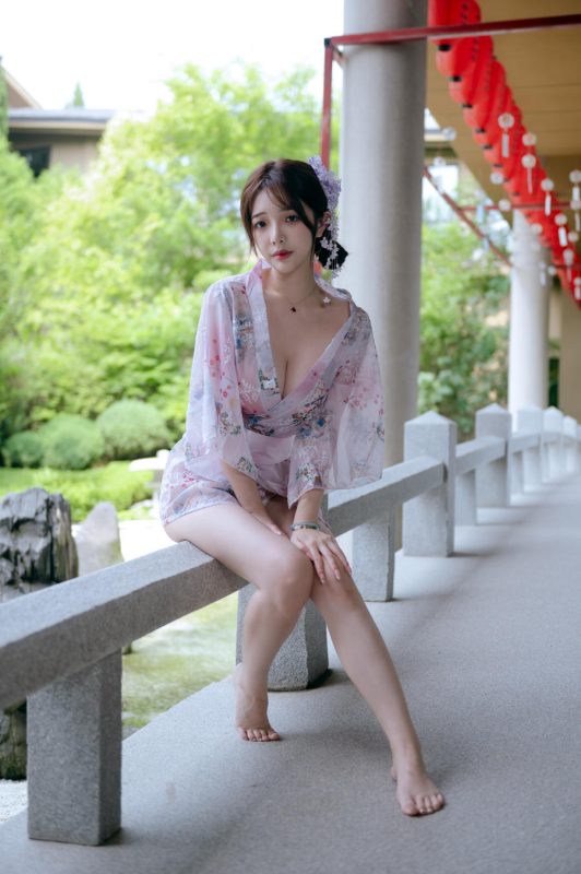 雯妹不讲道理 No.106 – 和风庭院 [52P 2V]-Zos次元社