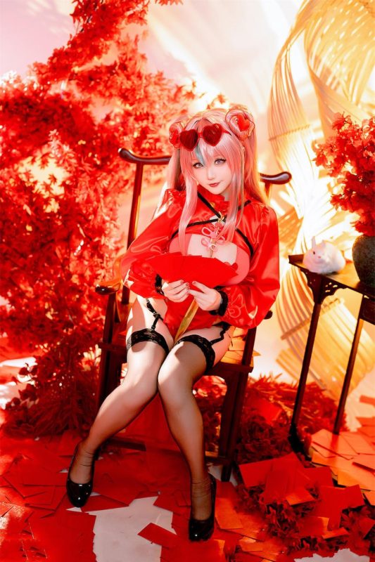 星之迟迟 (Kokuhui) No.214 – 2024年01月计划C 布莱默顿 新年旗袍 [84P 1V]-Zos次元社