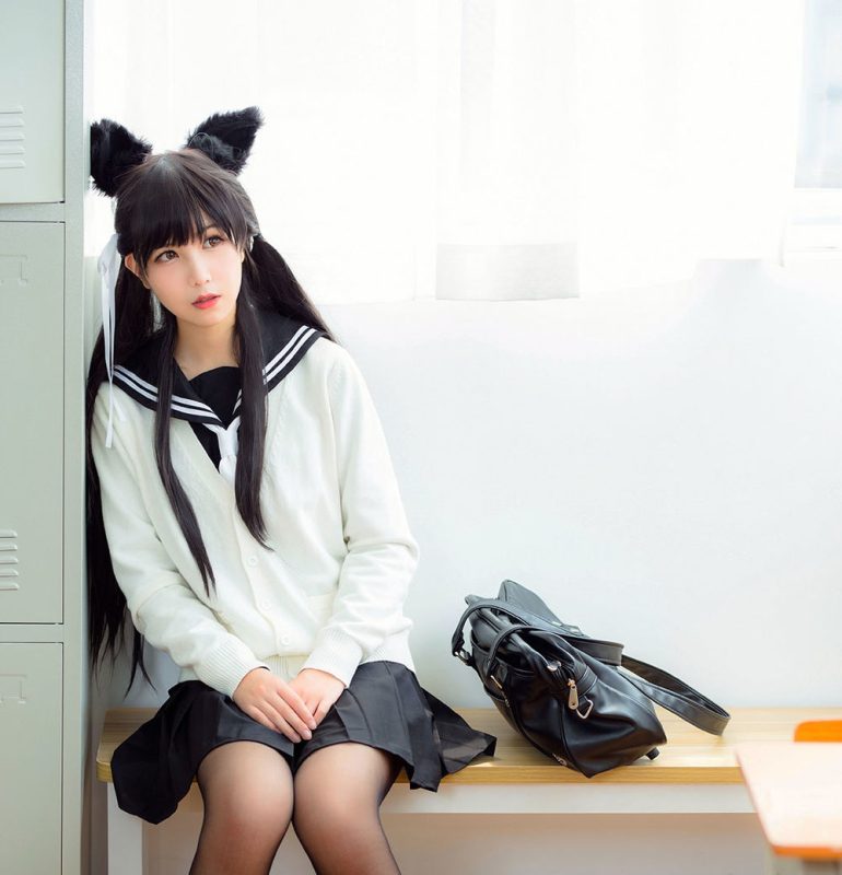 枸名(逐月su) No.005-贩卖写真 7套 – 爱宕 犬 校园浪漫曲 [22P]-Zos次元社