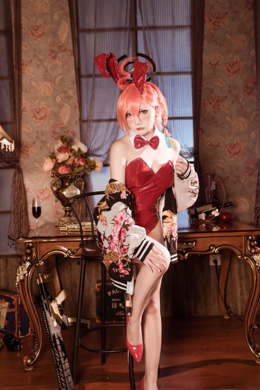 是一只熊仔吗 No.012-Blue Archive Neru Mikamo Bunny 碧蓝档案 美甘宁瑠 [35P]-Zos次元社