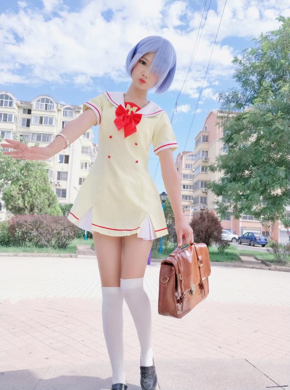 羽天Shine No.022-RE从零开始的异世界生活 蕾姆JK [13P]-Zos次元社