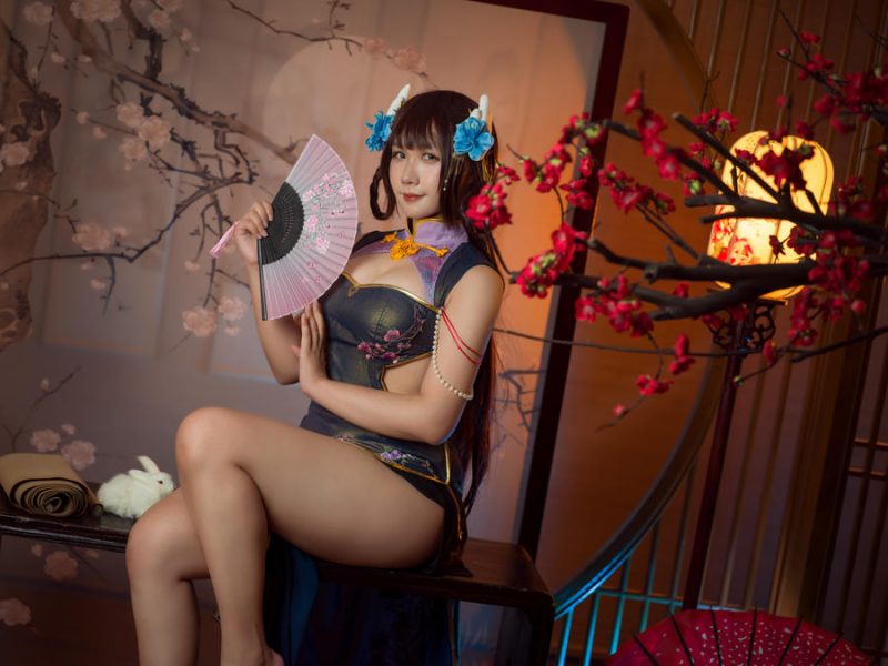 麻花麻花酱 No.095 – 比睿旗袍+泳装 [61P]-Zos次元社