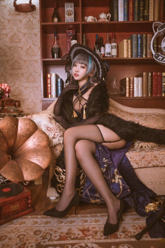 宮本桜 No.003-柴郡旗袍 音乐绚烂CaitSith [20P]-Zos次元社