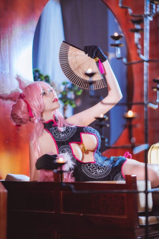 南桃Momoko No.045-玉藻前旗袍 [16P]-Zos次元社