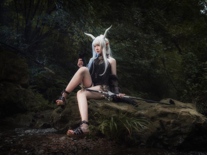 麻花麻花酱 No.094 – 明日方舟 闪灵泳装 [20P]-Zos次元社