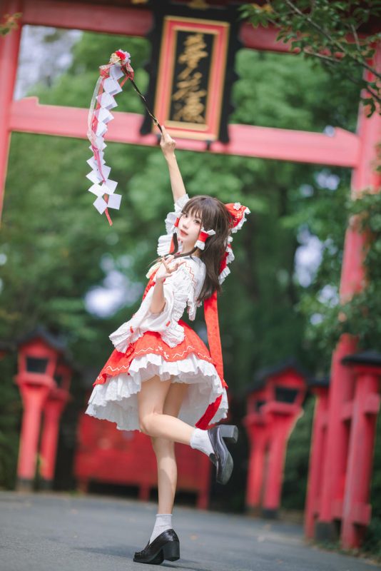 花柒Hana No.030-森森仙短款灵梦 [15P]-Zos次元社