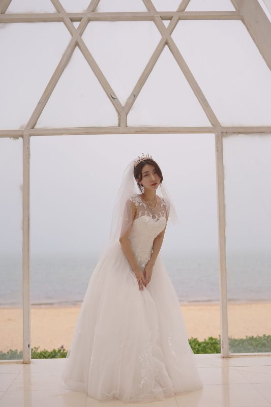 黑川 No.051-海岛之旅真爱版 – 婚纱 [17P]-Zos次元社