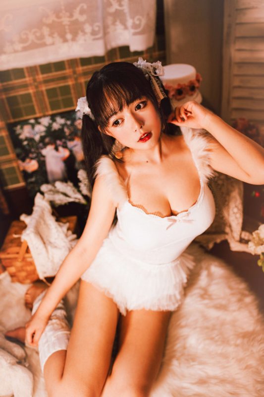 黑猫猫 No.024-白色双马尾 [19P]-Zos次元社