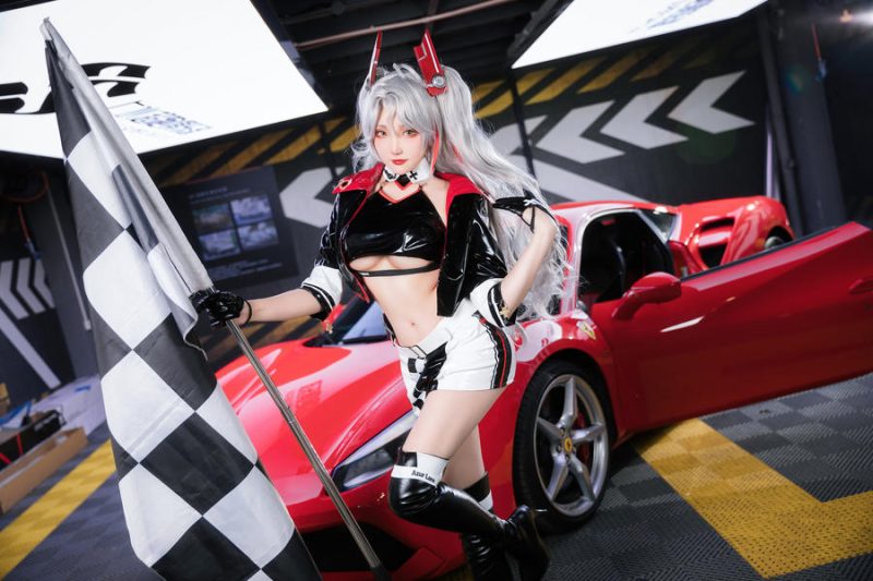 momoko葵葵 No.034 – 碧蓝航线 欧根+企业 赛车女郎 (&瓜希酱) [58P]-Zos次元社