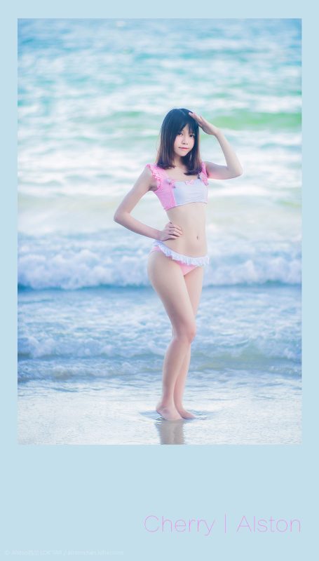 桜桃喵 No.098-桜桃与海 [10P]-Zos次元社