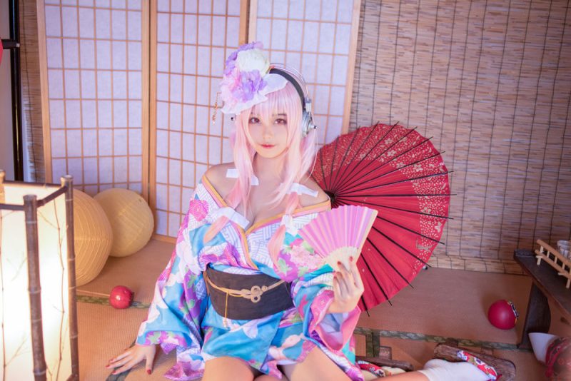 蜜汁猫裘 No.018-索尼子和服 [19P]-Zos次元社