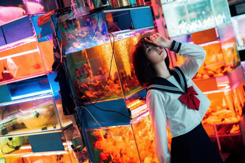 河豚抚子 No.011 – 金鱼JK [25P]-Zos次元社